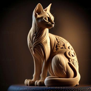 3D модель Балійська кішка (STL)